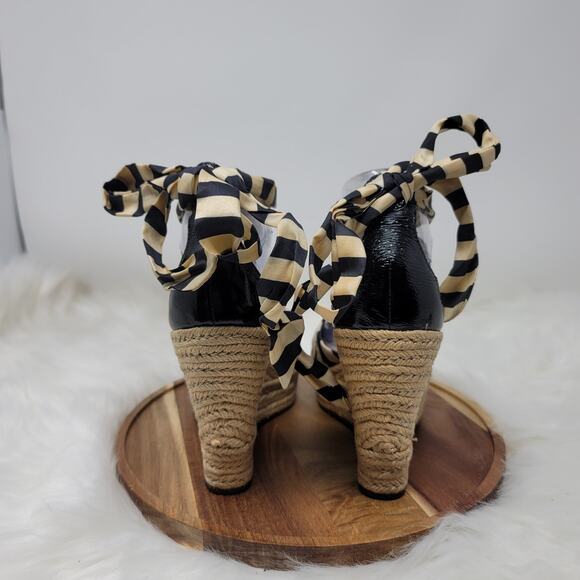 UGG Summer Heel Lucianna Stripe 4.5" Espadrille Wedge Sandal Womens 7.5 - Picture 3 of 7